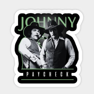 Johnny paycheck +++ 70s vintage Sticker